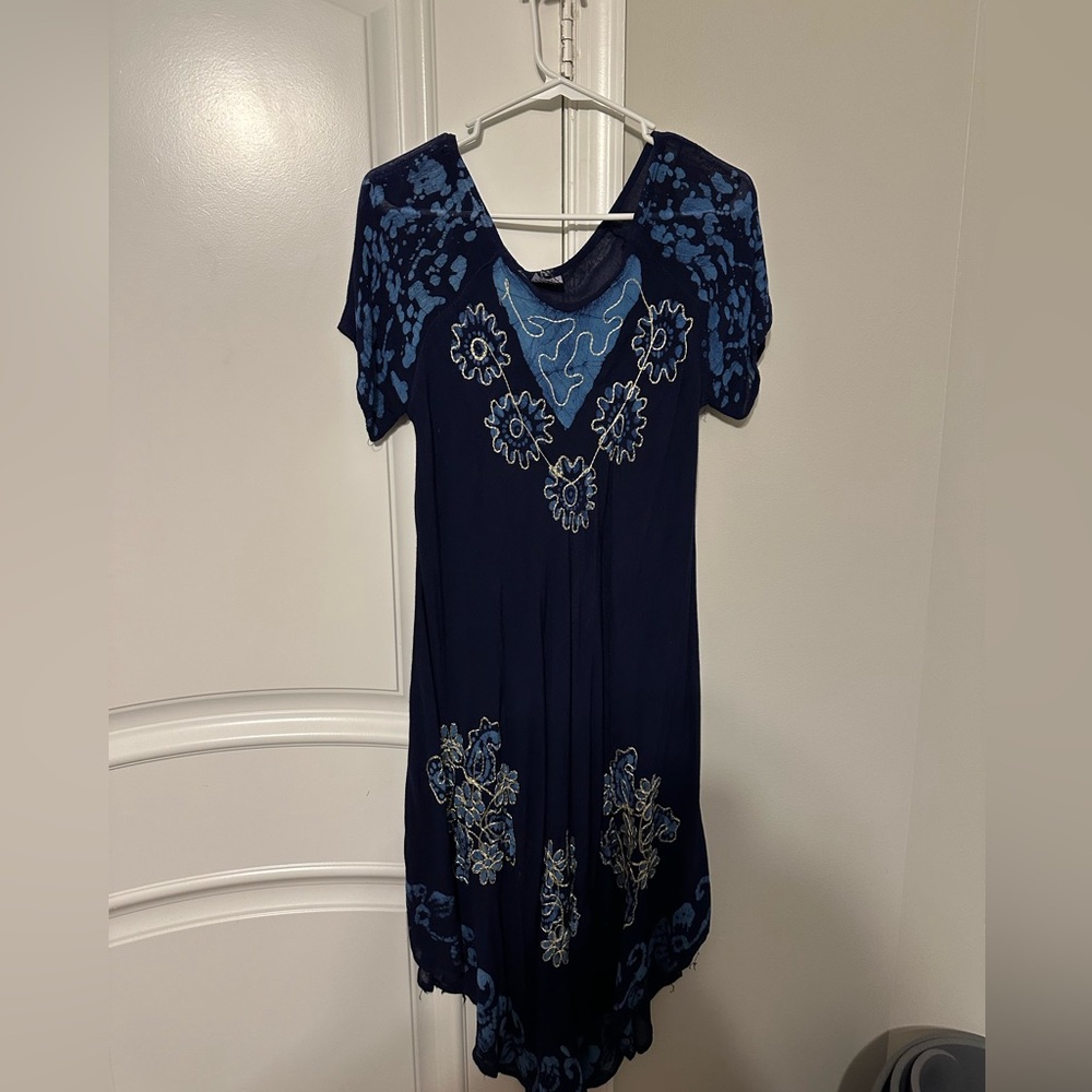 Blue Beach cover-up made in Peru